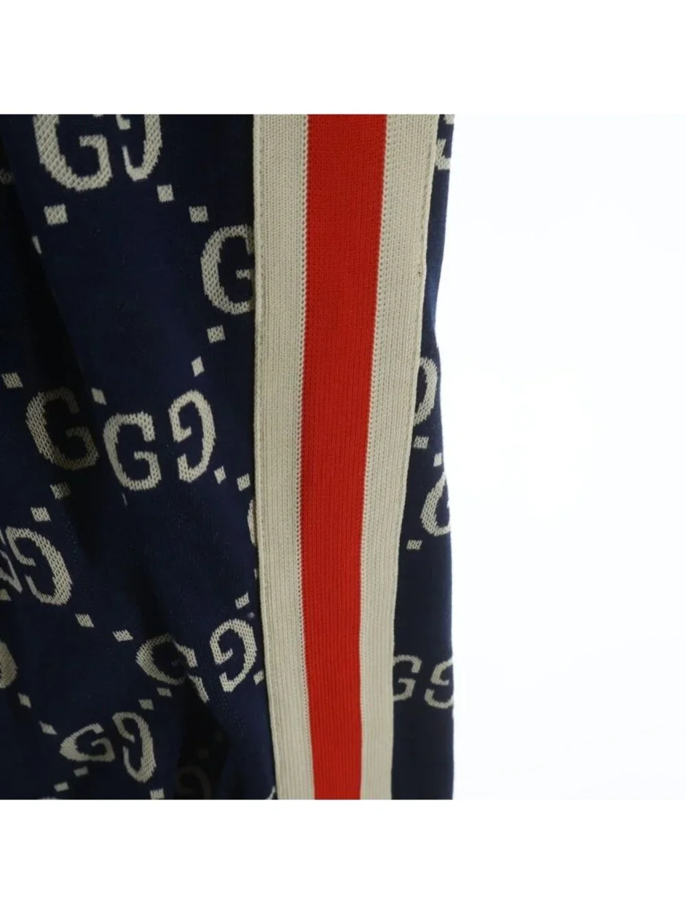 Gucci GG Jacquard Sweatshirt Pants All Over Pattern Navy